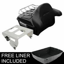 Motorcycle Solo Rack King Pack Trunk Backrest For Harley Tour Pak Touring Road King Road Gilde Street Glide 2014-2020 2024 - buy cheap