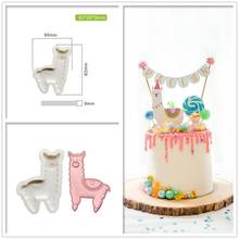 Molde de silicona de Alpaca de animales, herramienta de decoración de pasteles, Fondant, novedad 2024 - compra barato