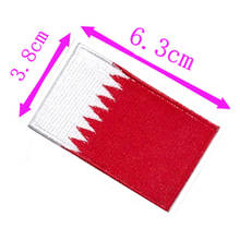 Parche bordado de bandera de país de Bahréin, 6,3 cm de ancho, plancha de alta calidad para coser en respaldo/decoración/Unión/Manama/diente de sierra 2024 - compra barato