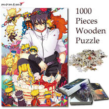 MOMEMO Cute Anime Sasuke Jigsaw 1000 Pieces Puzzles Wooden Cartoon Pattern Puzzle for Adults Anime 1000 Pieces Puzzle Game Toys 2024 - buy cheap