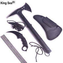 Нож King Sea Claw и набор топоров для улицы, тактический нож Томагавк, практичный топор и керамбит, набор ножей для шеи топор для кемпинга CSGO 2024 - купить недорого