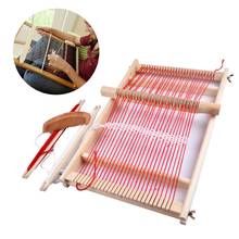 Wooden Sewing Machine Weaving Loom Kit Hand Craft Woven Wooden Multifunctional Loom Wool Hook Looms DIY Suit Household Supplies 2024 - buy cheap