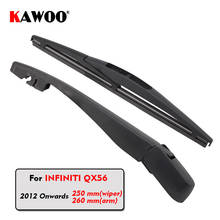 Kawoo-lâmina de limpador traseira de carro, braço para limpador de janela, infiniti, qx56, hatchback (2012-), 250mm, acessório automotivo, estilo 2024 - compre barato
