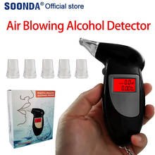 Detector digital de álcool, testador de sopro de ar, bafômetro e bafômetro 2024 - compre barato