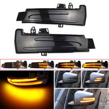 Luz de espelho retrovisor com sinal de seta, 2 peças, led dinâmico, luz indicadora de espelho de seta para mercedes benz w204 w212 w212 gla glk classe cla cls 2024 - compre barato