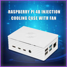 Raspberry Pi 4 Model B ABS Case Black Whirte with fan Plastic Shell Box  for Raspberry Pi 4 2024 - buy cheap