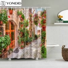 YOMDID 3D Colorful Street Alley Pattern Shower Curtains Bathroom Curtain Waterproof Bath Curtain With 12 Hooks Christmas Gift 2024 - buy cheap
