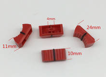 10pcs Red Mixer Dimming table Straight Slip Potentiometer Fader Knob Cap / Fader Cap red 4mm 2024 - buy cheap