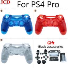 JCD New Transparent Replacement For Sony PS4 Pro Wireless Controller For Plastic for JDS 040 Cover Front Back Housing Shell Case 2024 - buy cheap
