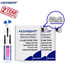 New Arrival [ HSABAT ] 320/420mAh Battery for Apple Watch Series 3 GPS / LTE 38mm / 42mm A1847 A1875 A1848 A1850 A1858 A1859 2024 - buy cheap