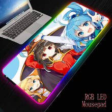 Mrgbest megumin konosuba anime menina velocidade bloqueio borda grande borracha natural mouse pad jogo à prova dwaterproof água tapete de teclado mousepad 2024 - compre barato