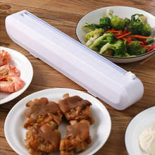 Food Wrap Dispenser Cutter Kitchen Tool Foil Cling Film Wrap Dispenser Plastic Sharp Cutter Storage Holder Kitchen Tool 2024 - buy cheap