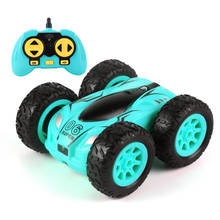 Mini coche teledirigido de 2,4G y 4 canales para niños, coche acrobático de doble cara, Rock Crawler, giratorio de 360 grados, Robot de juguete 2024 - compra barato