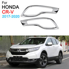 Tampa da luz de neblina traseira, adesivo decorativo para refletor honda crv 5th acessórios 2017 2018 2019 2020 2024 - compre barato