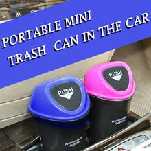 Kongyide-Mini cubo de basura para coche, papelera de basura colgante con soporte para monedas, Cenicero, taza, para casa y oficina 2024 - compra barato