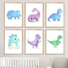 Dinosaur Triceratops Stegosaurus Diplodocus Wall Art Canvas Painting Nordic Posters And Prints Wall Pictures Kids Room Decor 2024 - buy cheap
