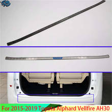 For Toyota Alphard Vellfire AH30 2016-2019 rear bumper protection window sill outside trunks decorative plate pedal 2024 - buy cheap