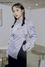 2021 китайский топ camisa Китай mujer костюм cheongsam блузка vetement Чай костюм платье традиционная китайская одежда женская рубашка 2024 - купить недорого