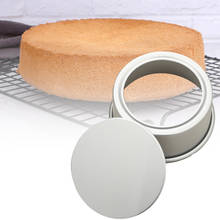 Molde redondo de aleación de aluminio para pasteles, utensilios para hornear con Base extraíble, envío directo 2024 - compra barato