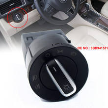 Interruptor de controle para farol de carro, para volkswagen passat b5, golf, jetta, bora, mk4, polo, transporter, sharan 3bd941531 2024 - compre barato