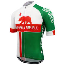 California Republic Cycling Jersey Maillot Ciclismo Mtb Jersey Short Sleeve Highway Cycling Clothing Triathlon Bicycle Tops 2024 - buy cheap