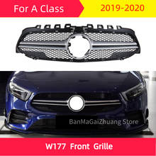 W177 Front Grille for mercedes New A Class 2019-2020 A180 A200 A260 A45 ABS  front bumper grill A35L Style 2024 - buy cheap