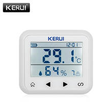 Светодиодный дисплей KERUI TD32, детектор датчика температуры и влажности с регулируемым временем и защитой личной собственности 2024 - купить недорого