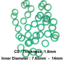 100 pces o-ring cs1.8mm x id 7.65/7.8/8/8.5/8.75/9/9.5/10/10.6/11.2/11.8/12.5/13.2//14 juntas de borracha flúor vedação fkm O Anel 2024 - compre barato