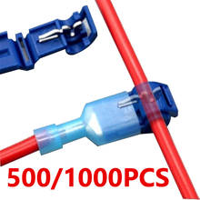 500/1000Pcs Electrical Cable Connectors Snap Splice Lock Wire Terminals Crimp Wire Connector Waterproof Electric Connectors 2024 - buy cheap