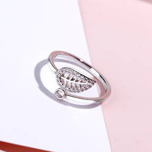 Todorova anéis com folhas de zircão cz, joias statement da moda para mulheres, anel ajustável, presente para meninas 2024 - compre barato