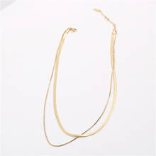 Joolim Jewelry  Gold Finish Fold Wear Entry Lux Necklace Stainless Steel Necklace 2024 - buy cheap