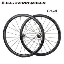 ELITEWHEELS-juego de ruedas de carbono de grava 700c, llanta de 40mm de profundidad, Compatible con sistema de trinquete sin cámara, buje 36T para rueda de bicicleta de carreras 2024 - compra barato