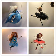 Kit de fieltro de lana para muñeca, juguete de hada bailarina hecha a mano, bolsa de Material de aguja, Kit de manualidades 2024 - compra barato