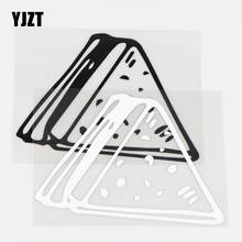 YJZT 12,7 × 9,5 см Изящные виниловые наклейки Yummy сэндвич красивые автомобильные наклейки декор черный/серебристый 10A-0687 2024 - купить недорого