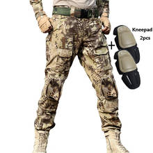 Tactical Pants Military Cargo Pants Men Knee Pad SWAT Army Airsoft Camouflage Clothes Hunter Field Combat Trouser Woodland 2024 - buy cheap