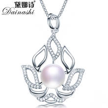 Dainashi-collar con colgante de circonita de Plata de Ley 925, collar con colgante de perlas cultivadas en agua dulce 100%, de alta calidad 2024 - compra barato
