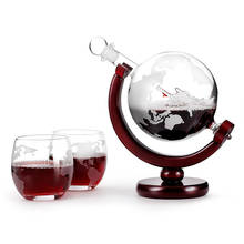 Etched Globe Design Decanter with Engraved Ball Glass for Liquor Whiskey Bourbon графин для воды dispensador de whisky J99Store 2024 - buy cheap