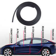 Модификация выделенная полная Автомобильная уплотнительная полоса звукоизоляция амортизатор Модификация аксессуары украшение для Tesla модель 3 2024 - купить недорого