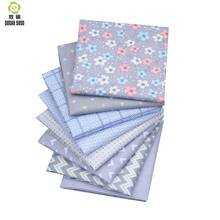 Shuanshuo 8pcs/Lot,Gray Geometric Series,Printed Twill Cotton Fabric,Patchwork Cloth For DIY Sewing Quilting Baby&Child Material 2024 - buy cheap