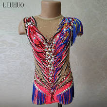 LIUHUO-vestido de patinaje artístico para mujer, leotardo de baile de competición, gimnasia rítmica, rendimiento de patinaje sobre hielo 2024 - compra barato