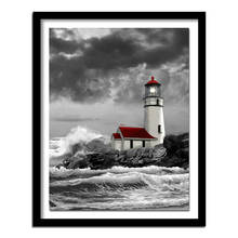 Special Shaped,Diamond Embroidery,sea,lighthouse,5D,Diamond Painting,Cross Stitch,3D,Diamond ,home Decoration,Christmas 2024 - buy cheap