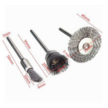 Steel Brush Wire Wheel Brushes Grinder Rotary Electric Remove Burrs Wood 2024 - buy cheap