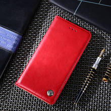 Деловой Чехол-книжка для Xiaomi Redmi Note 6 6A 7 Redmi 4X 5, чехол для банковских карт Redmi note 7 pro, кожаный Классический чехол-книжка 2024 - купить недорого