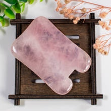 1pc Natural Rose Quartz Stone New Body Care Scraping Board SPA Therapy Gua Sha Massager Antistress Guasha Board Massage Tool 2024 - buy cheap