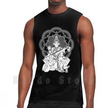 Saraswati tank tops vest sleeveless Meditation Yoga Tattoo Heart God Light Illumination Om Peace Goa Asana 2024 - buy cheap