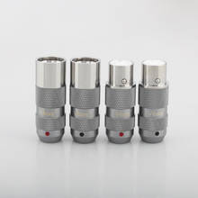 4Pieces Viborg 99.998% pure copper rhodium plated XLR Connector Plug Audio Cable Balance 3Pin 2024 - buy cheap