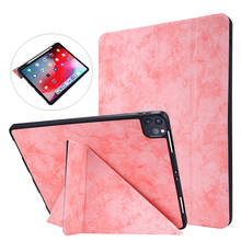 Case for iPad Pro 11 12.9 inch 2018 2020 Tablet with Pencil Holder Luxury Flip Stand Smart Folio Cover for iPad Pro 12 9 Case 2024 - buy cheap