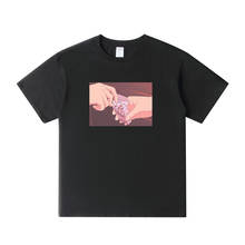 Camiseta estampa japonesa de anime masculina, camiseta hip hop harajuku streetwear casual de manga curta para o verão, vaporwave, 2020 2024 - compre barato