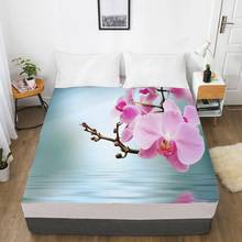3D Fitted Sheet Custom Single Queen King Size Mattress Cover With Elastic Bed Sheet 160x200 Bedding Rose Microfiber Drop Ship 2024 - buy cheap
