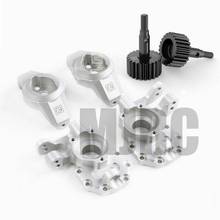 GRC G2 Aluminum Ackerman Mechanism Steering Hub Carrier Set for 1/10 Traxxas TRX-4 K5 G500 TRX-6 G63 2024 - buy cheap